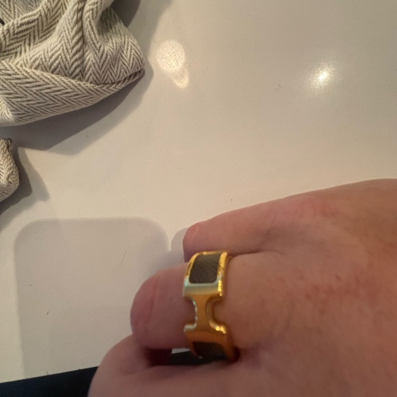 Hermes Olympe Ring, Small model color Etoupe size medium - Picture 5 of 14